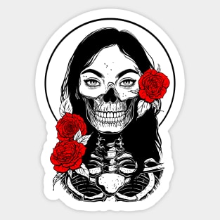 Dead Girl. Death Sticker